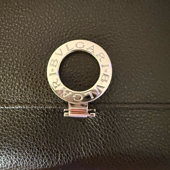 Bvlgari Leather Logo Clip Double Hook Wallet Black authentic preloved. - Picture 7 of 13